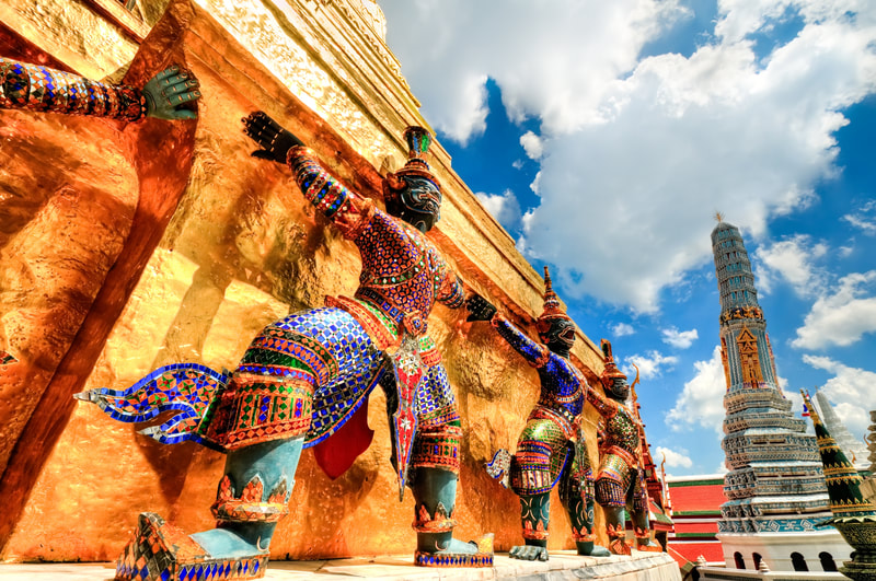 Wat Phra Kaew temple in Thailand